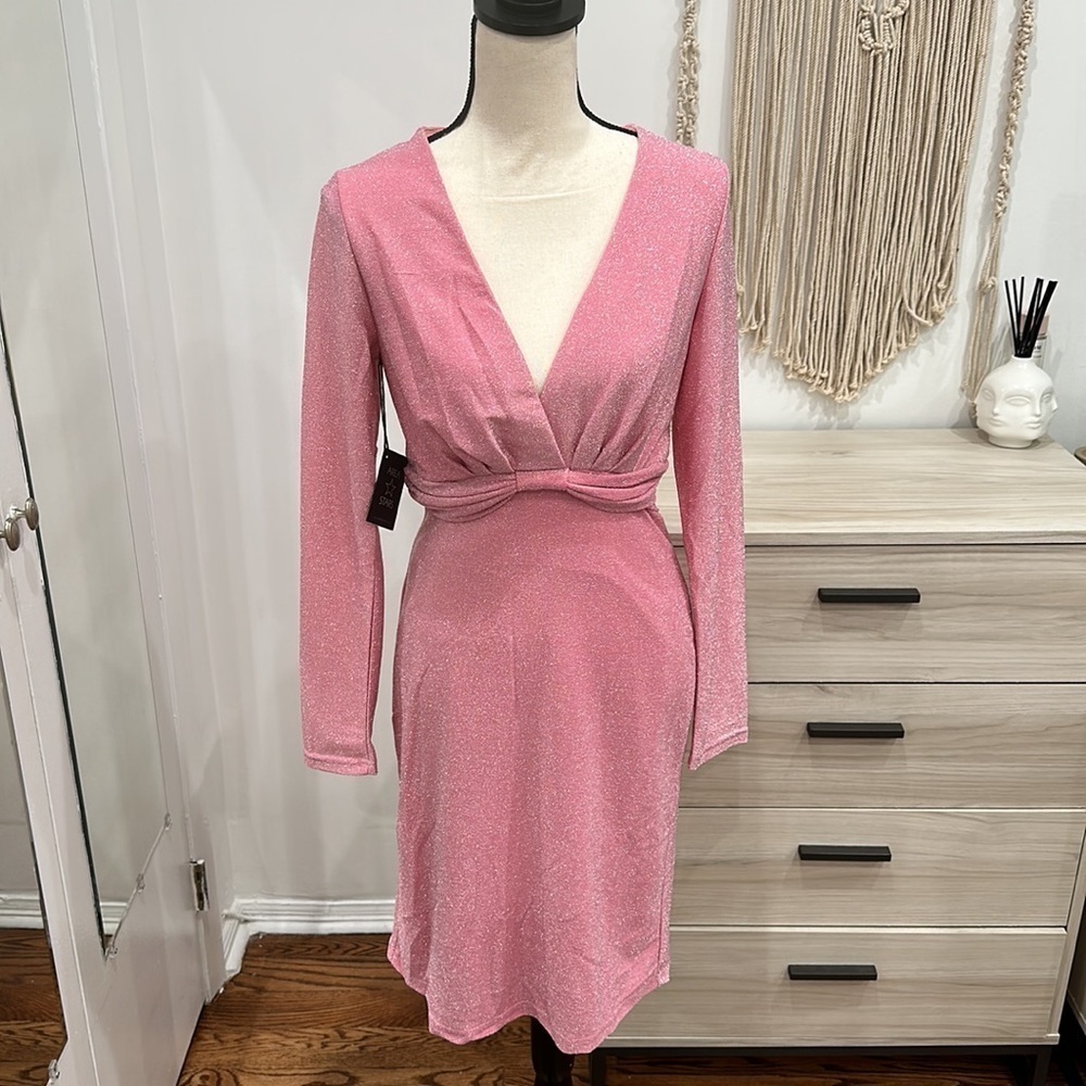 NWT Area Stars Tailored Fit Shimmer Mini Dress Size Medium
